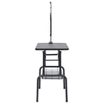 ZNTS Adjustable Dog Grooming Table with 1 Loop and Basket 171067