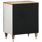 ZNTS Bedside Cabinet 50x33x60 cm Solid Wood Mango 4018673