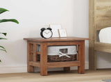 Side Table Brown 38 x 28 x 35 cm Solid Mahogany wood 42012405
