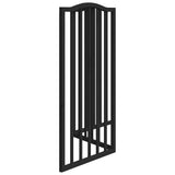 Dog Gate Foldable 3 Panels Black 150 cm Poplar Wood 352222