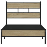 Bed Frame without Mattress Sonoma Oak 80x200 cm Engineered Wood 4017245