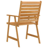 Outdoor Dining Set Rich Wood Brown Solid Acacia Wood Medium 3057844