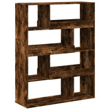 Bookcase Smoked Oak100x33x125.5 cm Engineered Wood 3309334