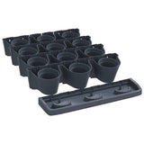 Vertical Garden Plant Set 12 pcs Anthracite Polypropylene 152206