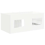Kids'High Bed Frame 2 pcs White 163 x 101.1 x 68.5 cm 3422571