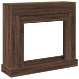 Fireplace Surround Brown Oak 100x30x87.5 cm Engineered Wood 854568