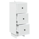Drawer Cabinet White 33 x 34.5 x 90 cm Engineered Wood 893925