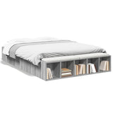 Bed Frame without Mattress Grey Sonoma 140x190 cm 3280585