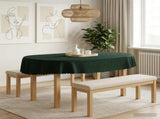 Table Cloth 5 pcs Oval Dark Green 130 x 220 cm 42040515