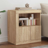 Sideboard with LED Lights Sonoma Oak 60.5x37x67 cm 836618