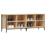 Shoe Cabinet Sonoma Oak 131x35x50 cm Engineered Wood 831849
