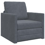 Sofa Bed Dark Grey 74 x 77 x 81 cm Velvet 4106613