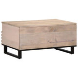 Coffee Table 80x55x40 cm Solid Wood Mango 377503