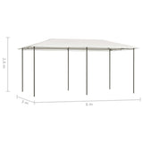 Gazebo 2.98x5.3x2.59 m Cream 160 g/m 313620