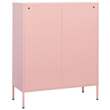 Storage Cabinet Pink Steel 80 x 35 x 101.5 cm Storage Cabinet 336139