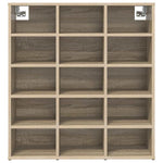 Shoe Cabinet Sonoma oak 77.5 x 30 x 83.5 cm Engineered wood 808723