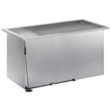 Garden Planter with LED Silver 40 x 80 x 40 cm Galvanised Steel 8008164