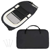 171007 Foldable Dog Playpen with Carrying Bag Black 125x125x61 cm