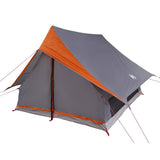 Family Tent with Roof Grey and Orange 256 x 256 x 185 cm 4100678