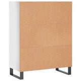 Shelf Cabinet High Gloss White 69.5x32.5x90 cm Engineered Wood 828390