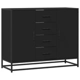 Sideboard Black 92x35x76 cm Engineered Wood 3300825