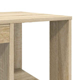 Desk with Shelf Sonoma Oak 130 x 50.5 x 75 cm Engineered Wood 869500