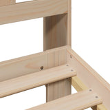Bookcase Bed without Mattress 140x190 cm Solid Wood Pine 3309989