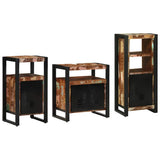 Bathroom Furniture Set 3 pcs Multicolour Solid Reclaimed Wood 3305627