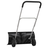 Snow Shovel with Extendable Handle Black 66 cm Blade Steel 364817