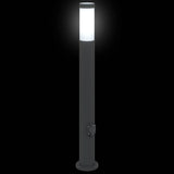 Bollard Lights with Outlet 3pcs 80 cm Stainless Steel IP44 4006038