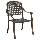 Garden Chair 2 pcs Bronze 55 x 56.5 x 91cm Aluminium 42002370