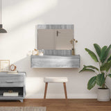 Dressing Table with Drawer Grey 83 x 40 x 70 cm Engineered Wood 865204