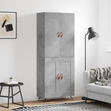 Highboard Concrete Grey 69,5x34x180 cm Engineered Wood 3195767