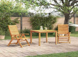 Garden Dining Set Folding 3 pcs Brown Solid Acacia Wood 3375630