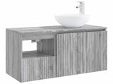 Bathroom Furniture Set 2 pcs Grey Sonoma Engineered Wood 3404030