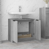 Bathroom Cabinet Grey Sonoma 64.5x33.5x59 cm Engineered Wood 817064