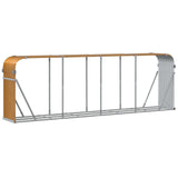 Log Holder Wood Look 300x45x100 cm Galvanised Steel 364586