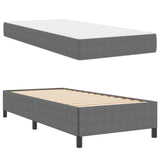 Bed Frame with Mattress Light Grey 90 x 190 cm Fabric 3399095