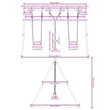 Outdoor Swing Set with Swings and Disc Swing 3283592