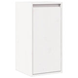 Wall Cabinet White 30x30x100 cm Solid Pinewood 813507