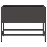 Raised Garden Planter Black 60 x 26 x 45 cm Steel 865883