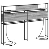 Storage Headboard with Shelf Grey sonoma 150 cm Engineered wood 859648