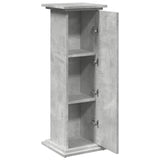 Display Stand with Storage Concrete Grey 31x30x90 cm Engineered Wood 854610