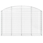 Arched Gabion Basket 200x30x120/140 cm Galvanised Iron 153466