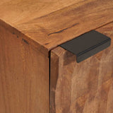 Bedside Cabinet 2 pcs Brown 40 x 33 x 46 cm Solid Mango Wood 4017897