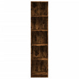 Bookcase Smoked Oak 40x24x176 cm Engineered Wood 857796