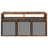 Lowboard with Drawer Smoked Oak 87 x 27.5 x 43 cm 8000584