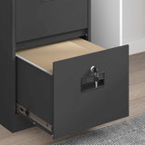 File Cabinet Black 44 x 50 x 74.5 cm Cold-Rolled Steel 891592