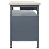 Workbench Black 120x60x85 cm Steel 145345