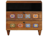 Bedside Cabinet Brown 50 x 33 x 62 cm Solid Mango Wood 4018234
